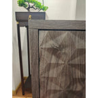 Modern Style Buffet Cabinet,Sideboard Buffet Cabinet With Storage,Storage Cabinet with 4 Diamond-shaped relief Doors