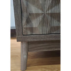 Modern Style Buffet Cabinet,Sideboard Buffet Cabinet With Storage,Storage Cabinet with 4 Diamond-shaped relief Doors