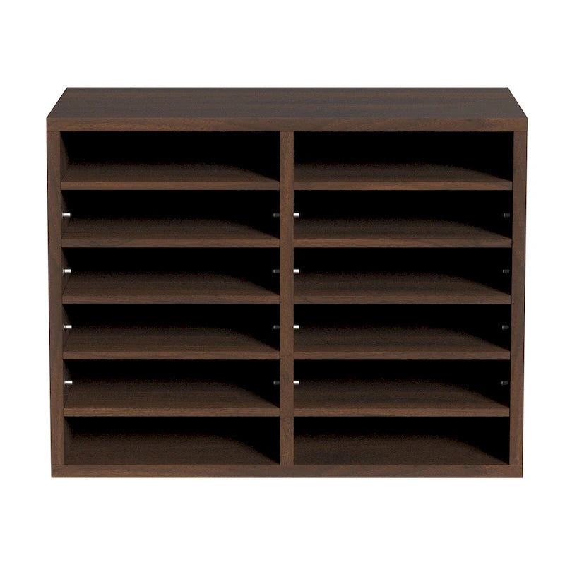 12 Compartments Office Literature Organizers with Adjustable and Removable Shelves Perfect Addition to Any Space
