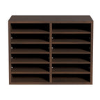 12 Compartments Office Literature Organizers with Adjustable and Removable Shelves Perfect Addition to Any Space