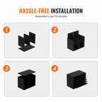 12 Compartments Office Literature Organizers with Adjustable and Removable Shelves Perfect Addition to Any Space