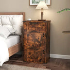 Barn Door Wooden 3 Drawers With Lock 30.71H