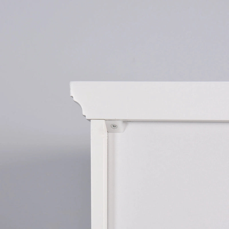 White Slim 2-Door Freestanding Storage Cabinet, 67"H