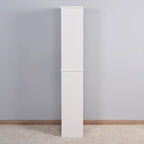 White Slim 2-Door Freestanding Storage Cabinet, 67"H