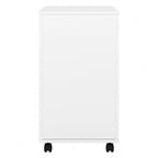 Hickory / Walnut / Gray / White 2-Drawer Mobile File Cabinet with Lock, Letter Size, Single