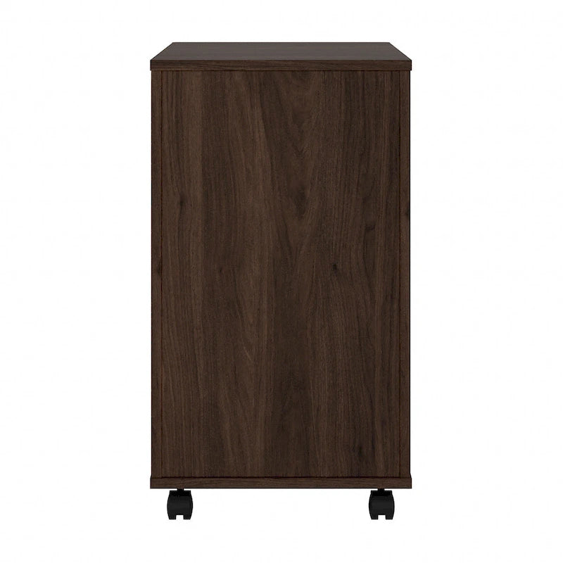 Hickory / Walnut / Gray / White 2-Drawer Mobile File Cabinet with Lock, Letter Size, Single