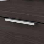 Brown / Grey 2-Drawer Lateral File Cabinet with Lock, Letter/Legal/A4, Single, Assembled