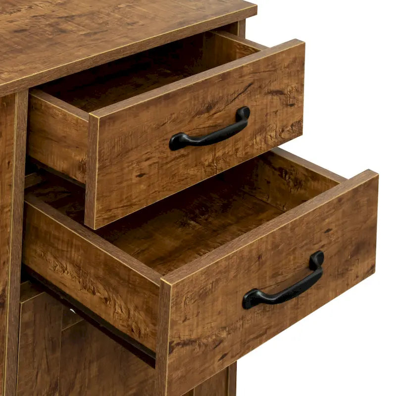 43.3 Inch Modern Wood Buffet Sideboard with 2 doors