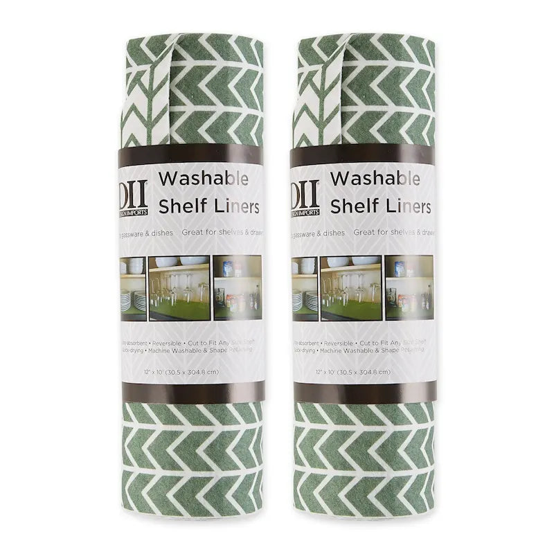 Multi-Pattern Non-Slip Shelf Liner Set of 2, 13 Color Options