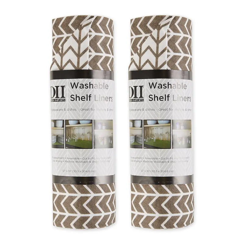 Multi-Pattern Non-Slip Shelf Liner Set of 2, 13 Color Options