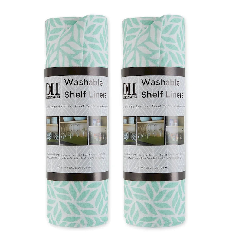 Multi-Pattern Non-Slip Shelf Liner Set of 2, 13 Color Options