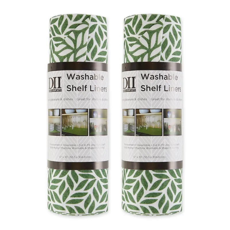 Multi-Pattern Non-Slip Shelf Liner Set of 2, 13 Color Options
