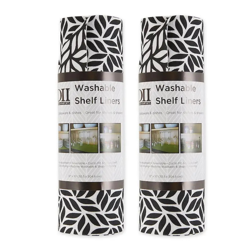 Multi-Pattern Non-Slip Shelf Liner Set of 2, 13 Color Options