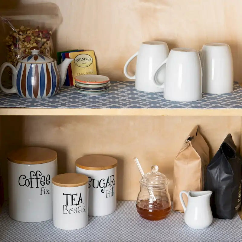 Multi-Pattern Non-Slip Shelf Liner Set of 2, 13 Color Options