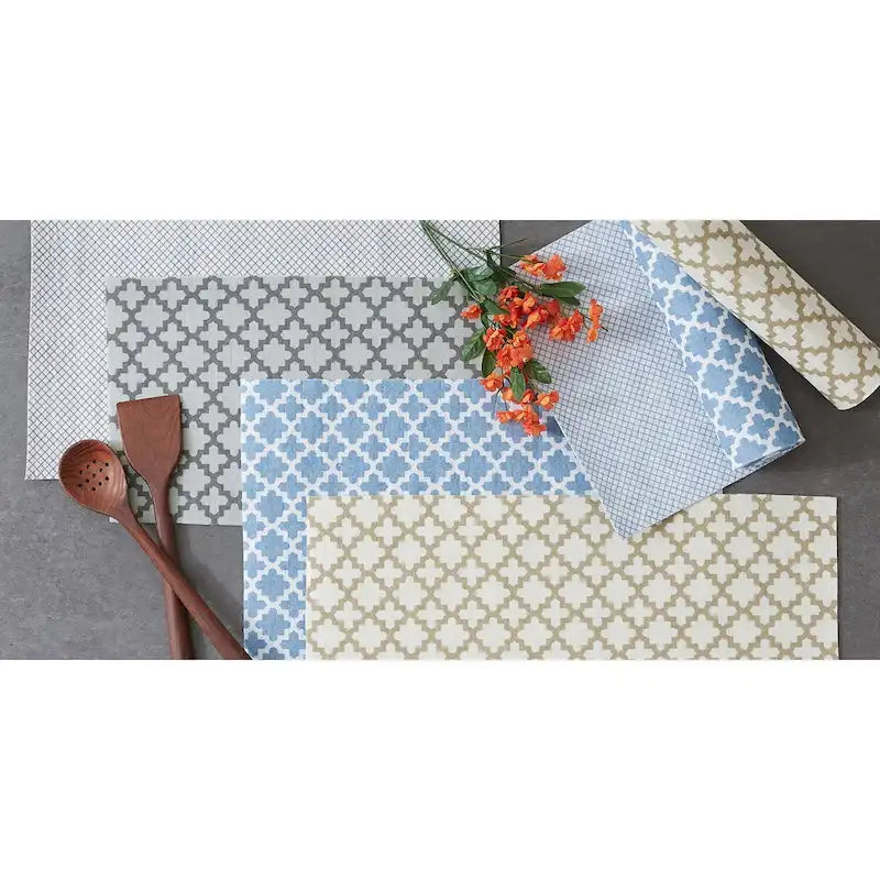 Multi-Pattern Non-Slip Shelf Liner Set of 2, 13 Color Options
