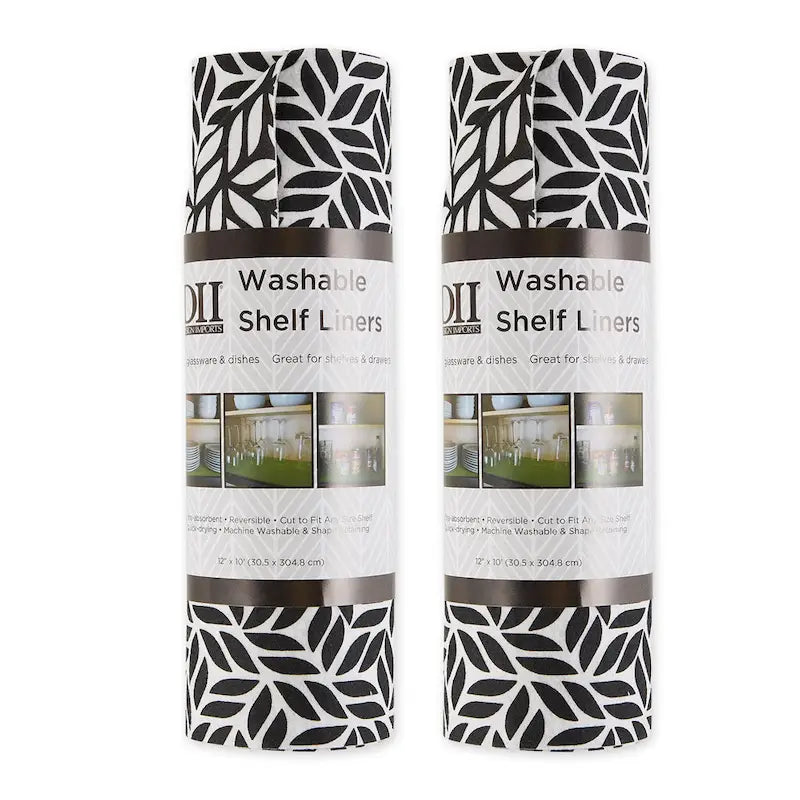 Multi-Pattern Non-Slip Shelf Liner Set of 2, 13 Color Options
