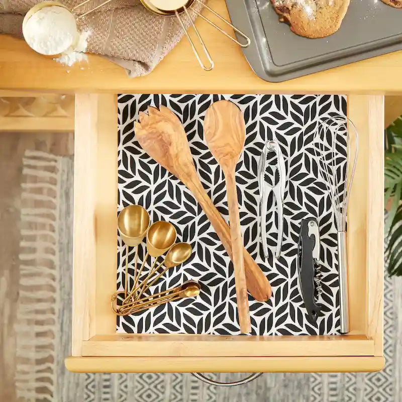 Multi-Pattern Non-Slip Shelf Liner Set of 2, 13 Color Options