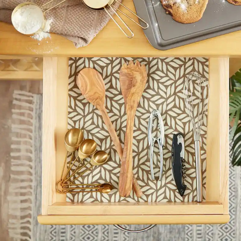 Multi-Pattern Non-Slip Shelf Liner Set of 2, 13 Color Options