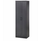 Black/White/Walnut 2-Door Farmhouse Pantry Cabinet, 71"H