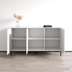 Black / White Modern Sideboard with Matte Finish, Single, Freestanding