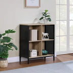 Ozark Ash/White/River Oak 4-Cube Storage Bookcase