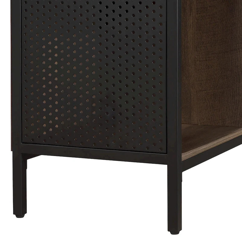 Ozark Ash/White/River Oak 4-Cube Storage Bookcase