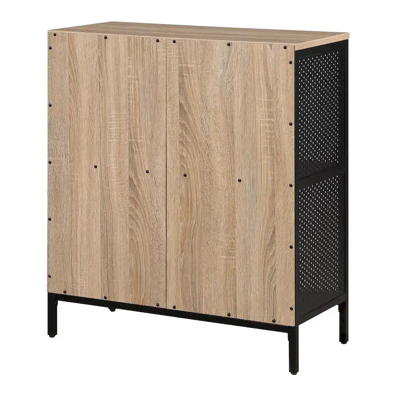 Ozark Ash/White/River Oak 4-Cube Storage Bookcase