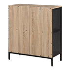 Ozark Ash/White/River Oak 4-Cube Storage Bookcase