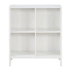 Ozark Ash/White/River Oak 4-Cube Storage Bookcase