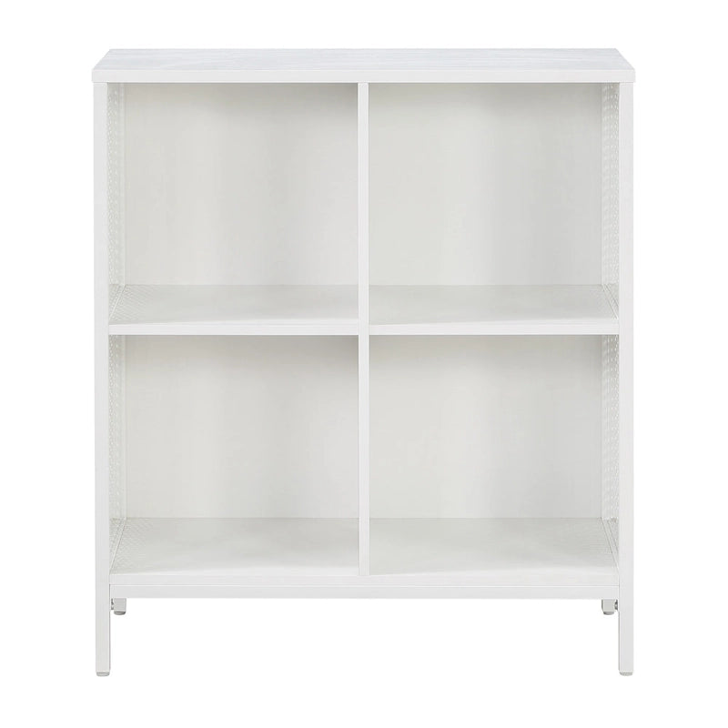 Ozark Ash/White/River Oak 4-Cube Storage Bookcase