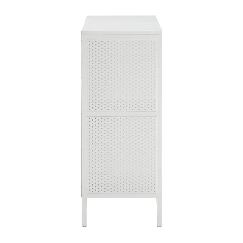 Ozark Ash/White/River Oak 4-Cube Storage Bookcase