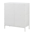 Ozark Ash/White/River Oak 4-Cube Storage Bookcase