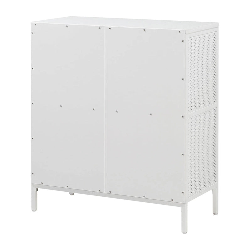 Ozark Ash/White/River Oak 4-Cube Storage Bookcase