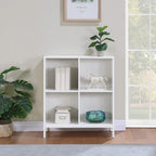 Ozark Ash/White/River Oak 4-Cube Storage Bookcase