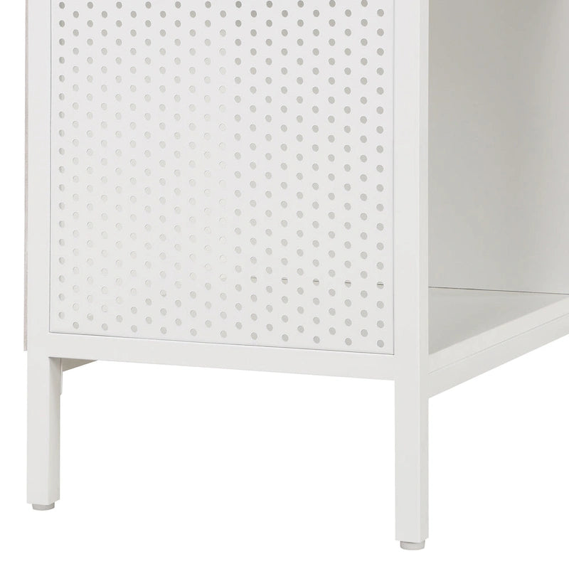 Ozark Ash/White/River Oak 4-Cube Storage Bookcase