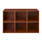 Cherry 6-Cube Modular Storage Set