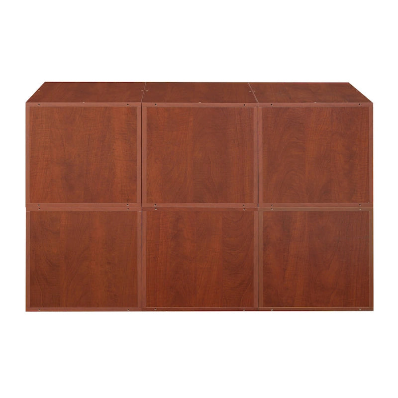 Cherry 6-Cube Modular Storage Set