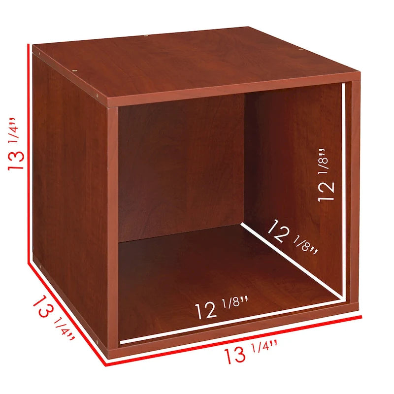 Cherry 6-Cube Modular Storage Set