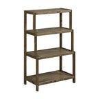 Blonde/Chestnut/Espresso/Graphite/Merlot/White 4-Tier Stepback Bookcase
