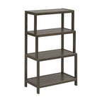 Blonde/Chestnut/Espresso/Graphite/Merlot/White 4-Tier Stepback Bookcase