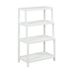 Blonde/Chestnut/Espresso/Graphite/Merlot/White 4-Tier Stepback Bookcase