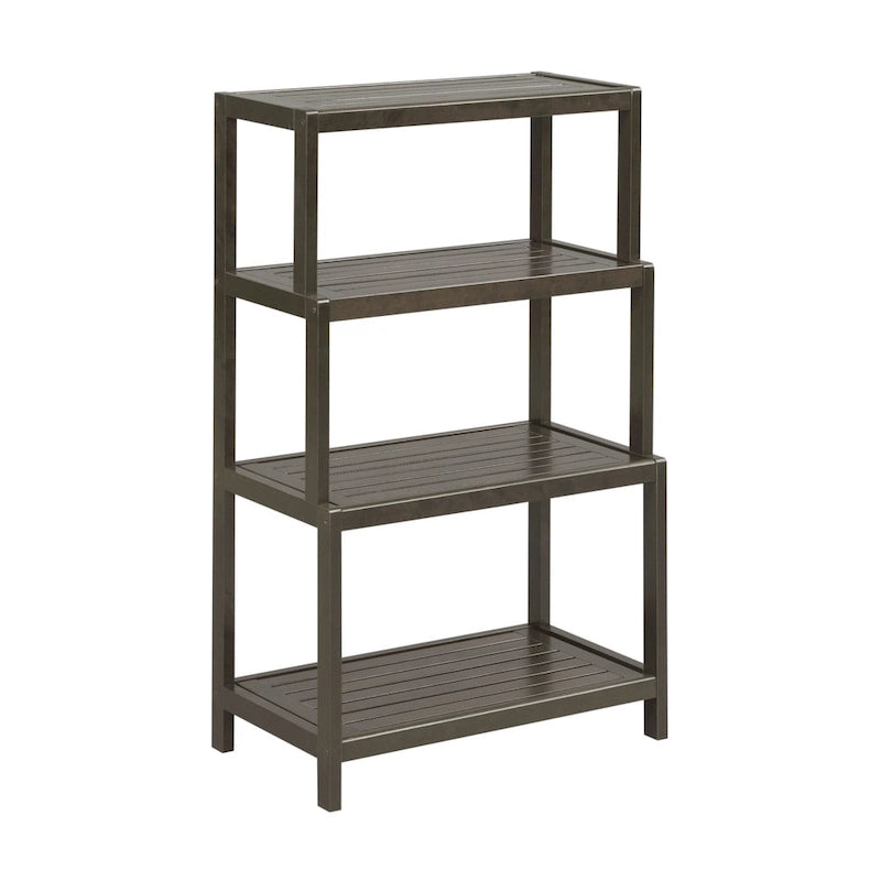 Blonde/Chestnut/Espresso/Graphite/Merlot/White 4-Tier Stepback Bookcase