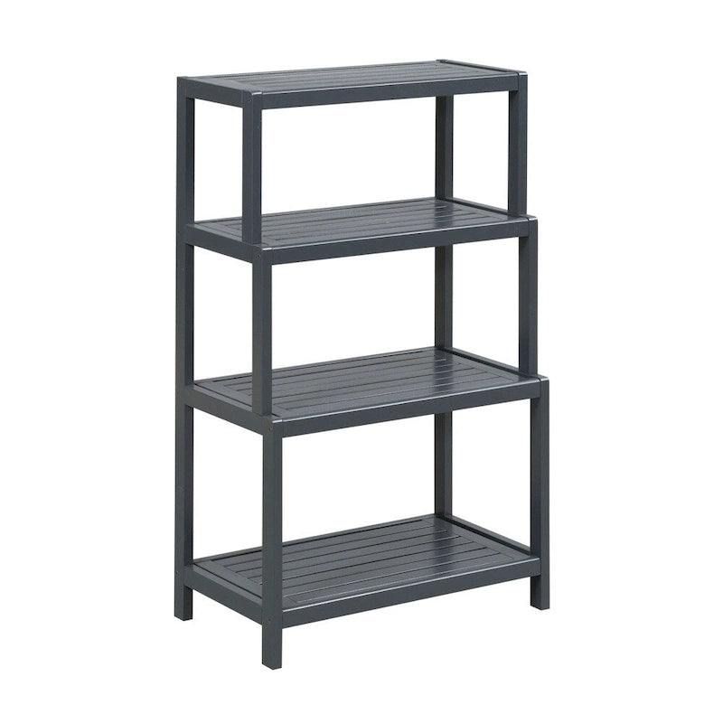 Blonde/Chestnut/Espresso/Graphite/Merlot/White 4-Tier Stepback Bookcase