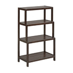Blonde/Chestnut/Espresso/Graphite/Merlot/White 4-Tier Stepback Bookcase