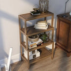 Blonde/Chestnut/Espresso/Graphite/Merlot/White 4-Tier Stepback Bookcase