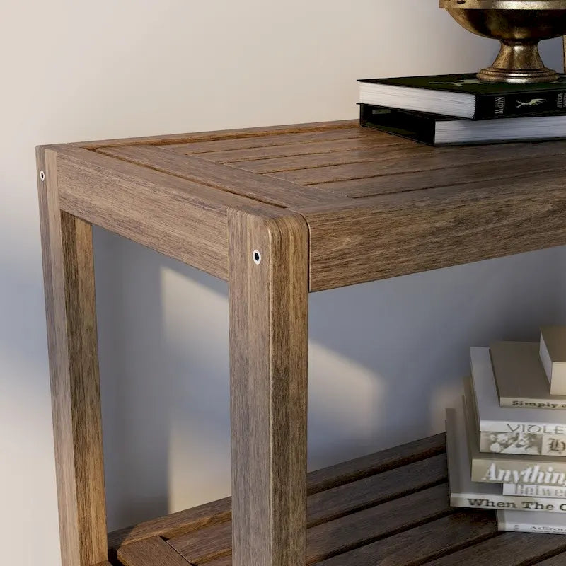 Blonde/Chestnut/Espresso/Graphite/Merlot/White 4-Tier Stepback Bookcase