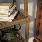Blonde/Chestnut/Espresso/Graphite/Merlot/White 4-Tier Stepback Bookcase