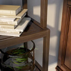 Blonde/Chestnut/Espresso/Graphite/Merlot/White 4-Tier Stepback Bookcase