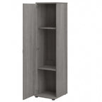 White / Platinum Gray / Storm Gray 3-Piece Modular Storage Set with Floor and Wall Cabinets