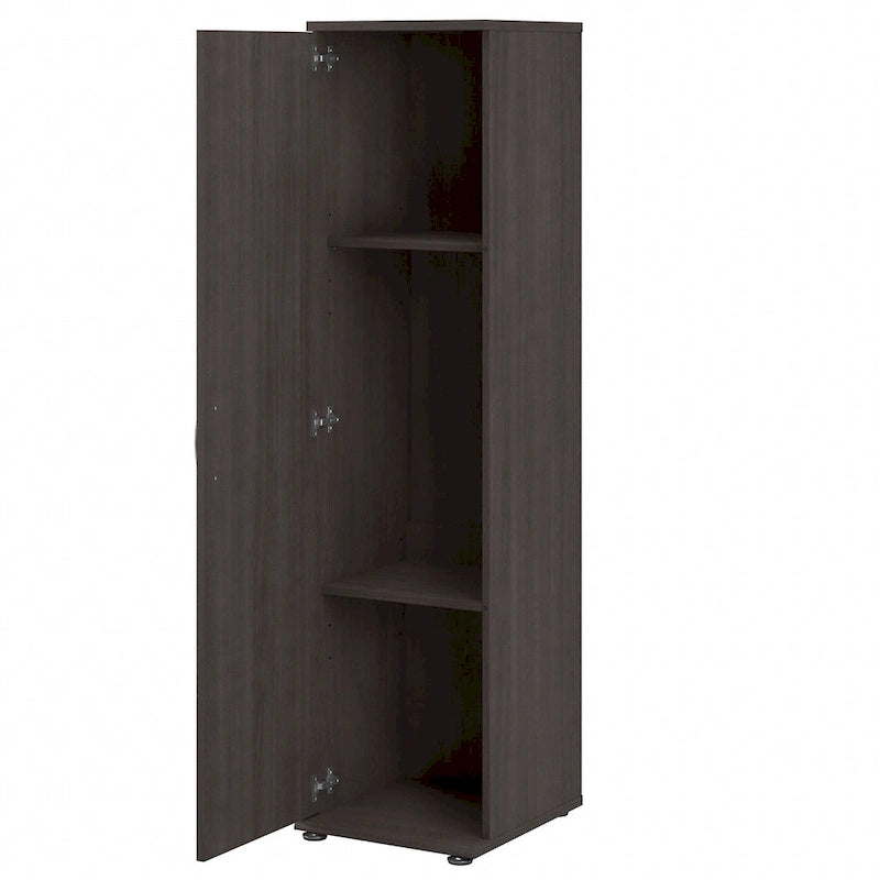 White / Platinum Gray / Storm Gray 3-Piece Modular Storage Set with Floor and Wall Cabinets